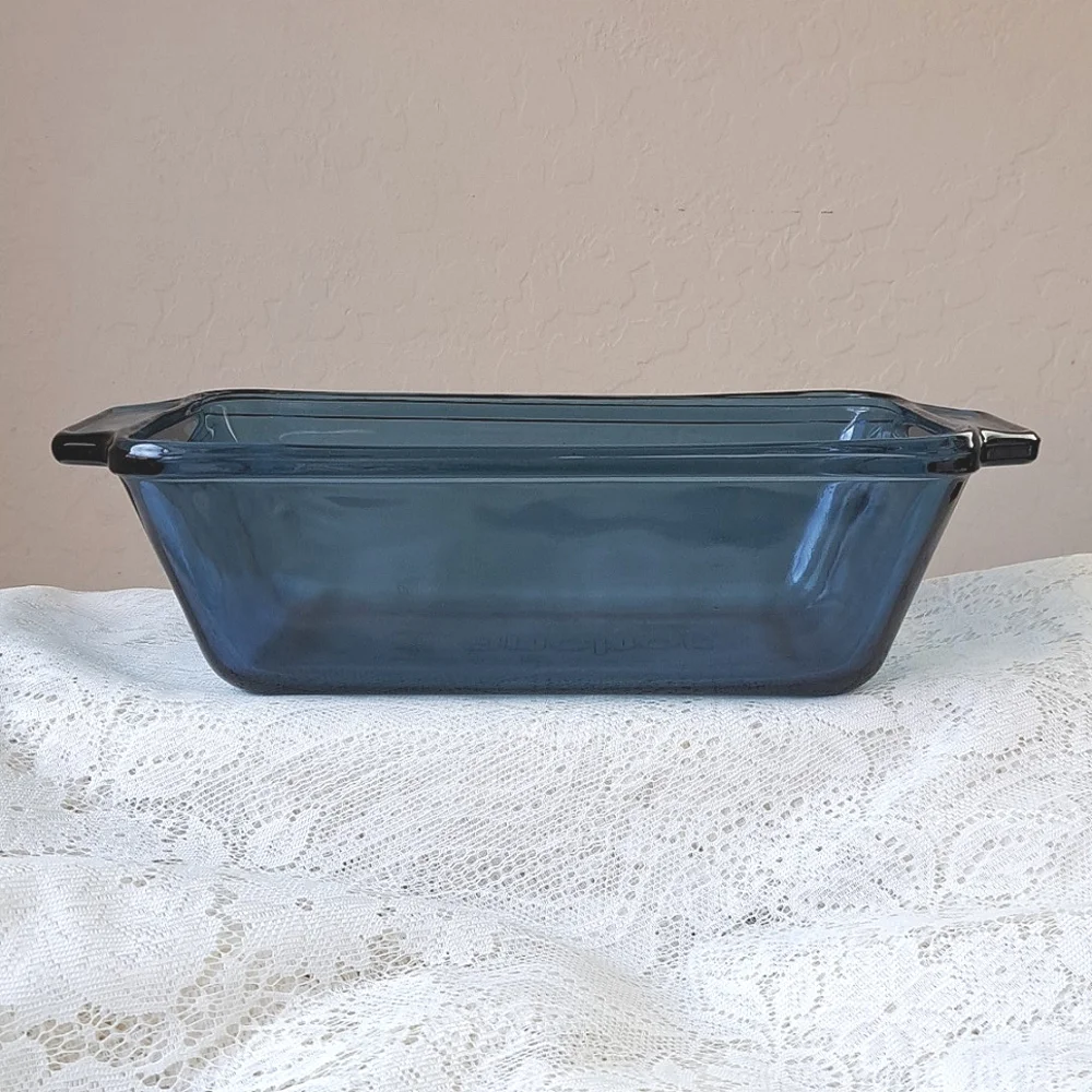 Anchor Hocking Cobalt Blue Glass Loaf Pan 1.5 QT Baking Dish